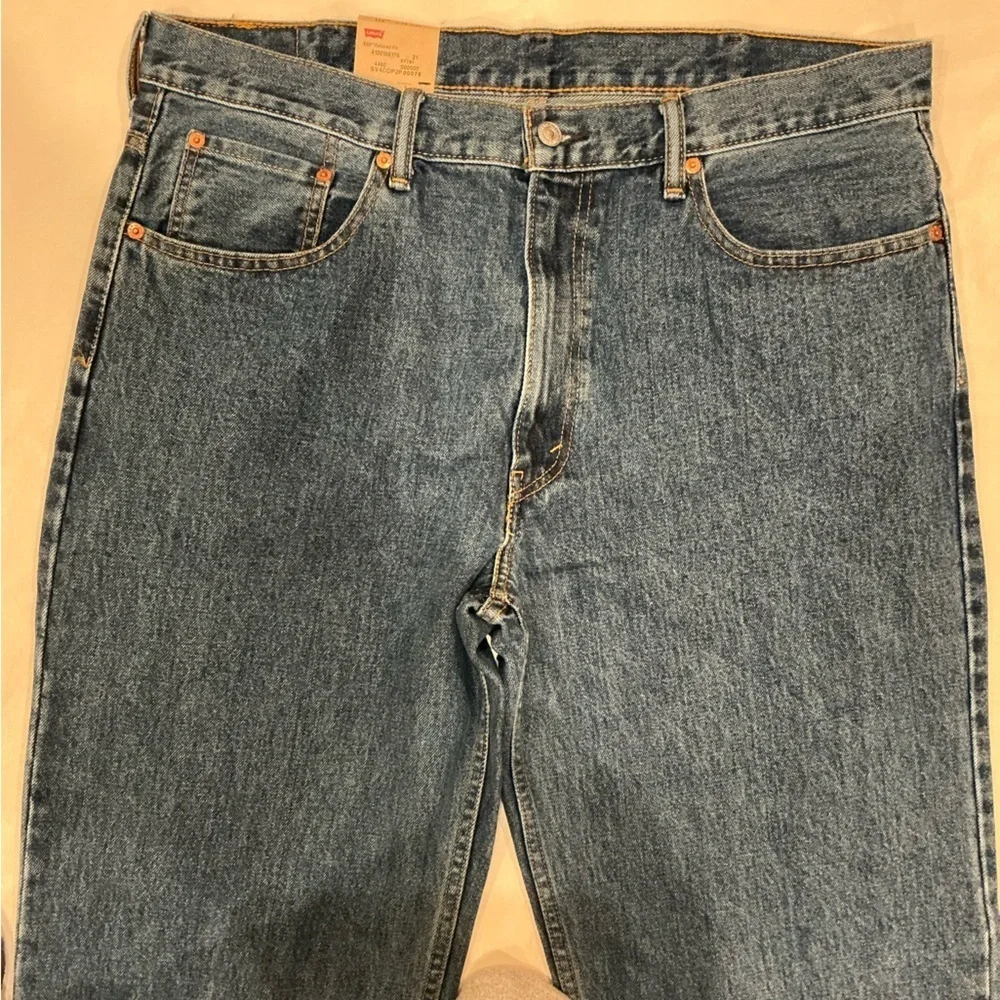 Levi's Strauss 550 Relaxed Fit Jeans High Waist Straight Leg Size 38 x 34  New